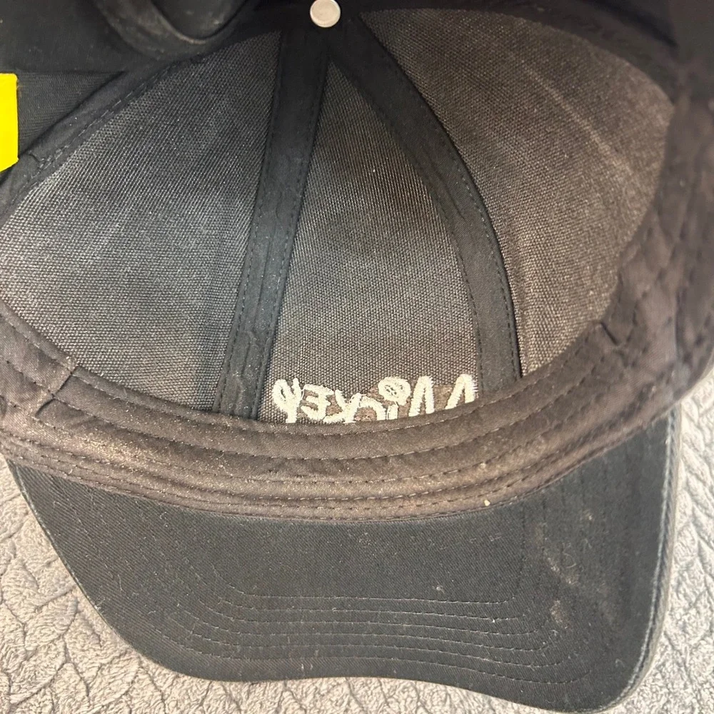 Mickey Script Kids Black Disney Baseball Hat Padded Mouse Ears Snapback OSFM
